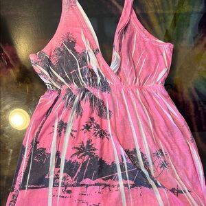 Tropical Vibes Pink Tank Top